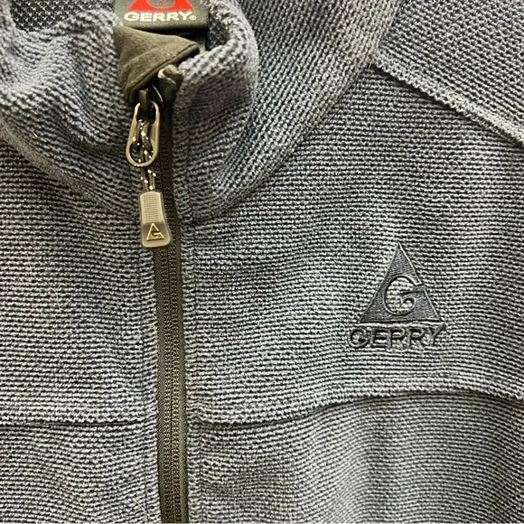 Gerry Weber Thermal Fleece Full Zip Heavy Knit Men's Navy Large Tall Jacket - Picture 5 of 10